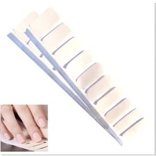 Jaysea Arts Nail Wraps - Color Light Ivory White Street Nails Polish Art - B4G1!