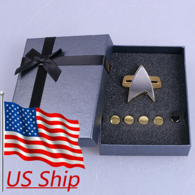 For Voyager Communicator Badge Pin Rank Pips Pin A Set of 6 Brooches Accessories