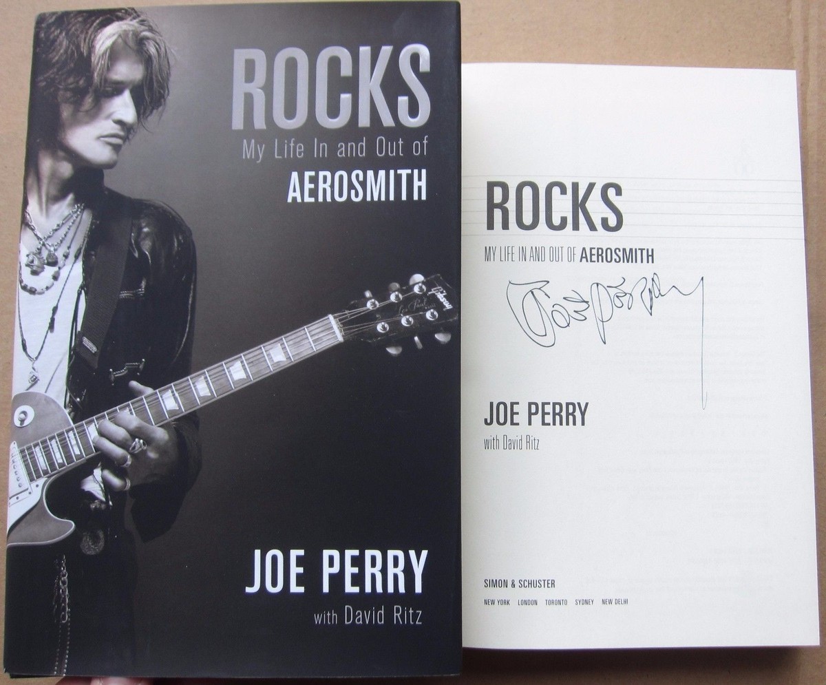Joe Perry signed book Rocks My Life in and out of Aerosmith 1st Pr