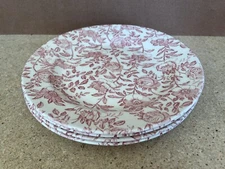 Churchill Dinner Plates 10.25" Pink Peony Chintz  Floral Roses England Set Of 4