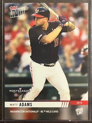 2019 Topps Now #PS-81 Matt Adams Washington Nationals