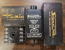 TIME MARK SIGNALINE OPERATE DELAY RELAY & Socket 330-120V-180S Model 330