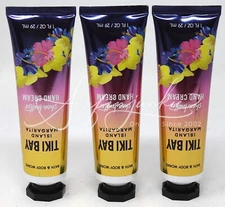x3 Bath & Body Works Tiki Bay Island Margarita Shea Butter Hand Cream 1 Oz