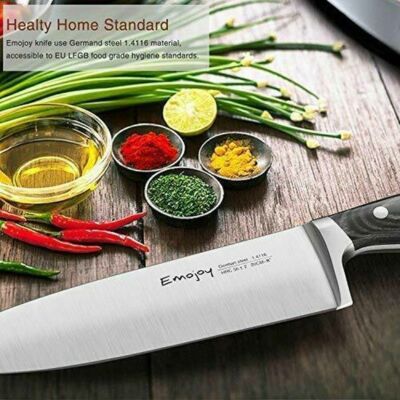 Emojoy 1.4116 Chef Knife Küchen Koch Profi Messer Steak Schneide Brot Messer 8''