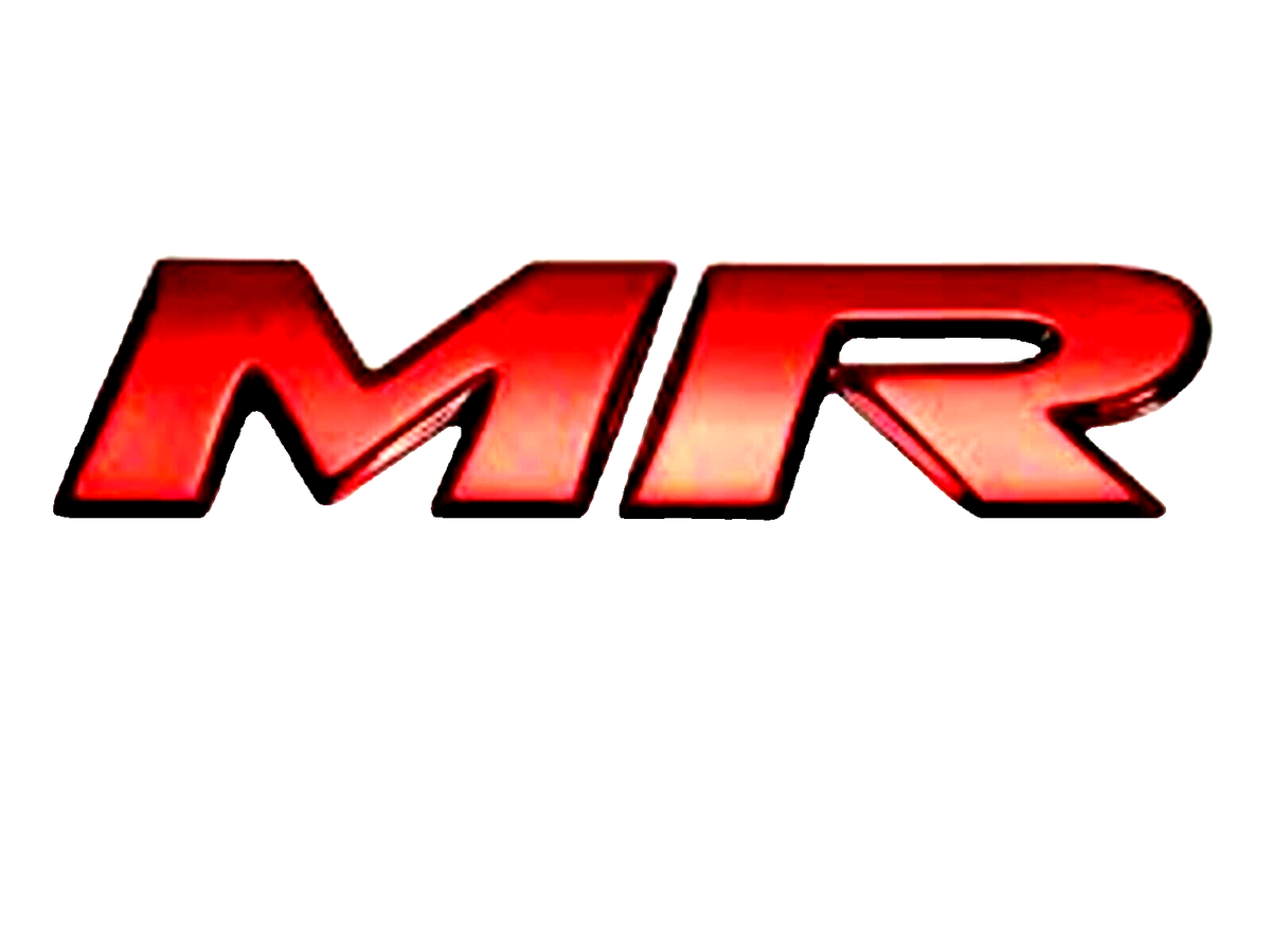 Mitsubishi Genuine Lancer Evolution 9 MR Rear Emblem Badge Red JDM