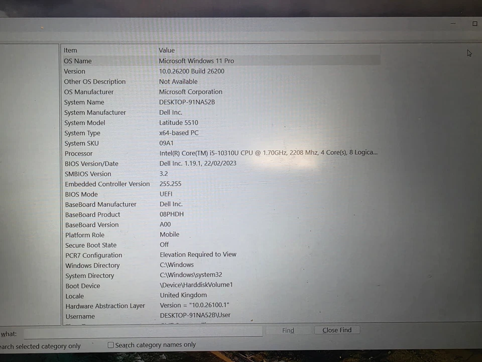 Dell Latitude 5510 · i5-10310U · 8GB · 256GB, photo 4 of 5