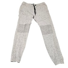 Brooklyn Cloth Jogger Pants Medium Light Gray Speckle Ribbed Moto Streetwear