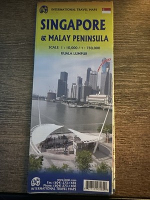 Singapore & Malay Peninsula Travel Reference Map 110,000/1730,000