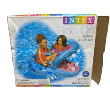 Intex Hippo Ride On Inflatable Pool Float New Open Box 2013