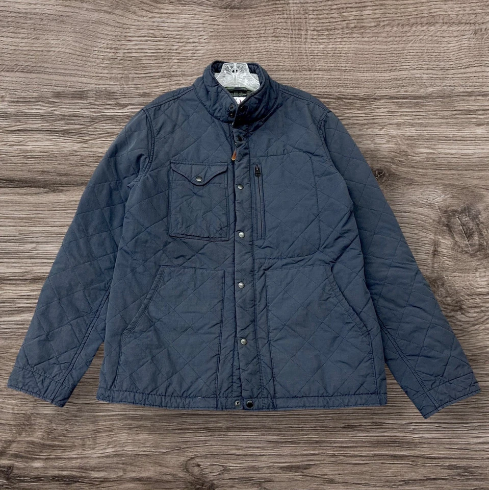 Relwen Quilted Tanker Insulated Jacket Navy Olive Men’s Medium M - Image 4 of 4