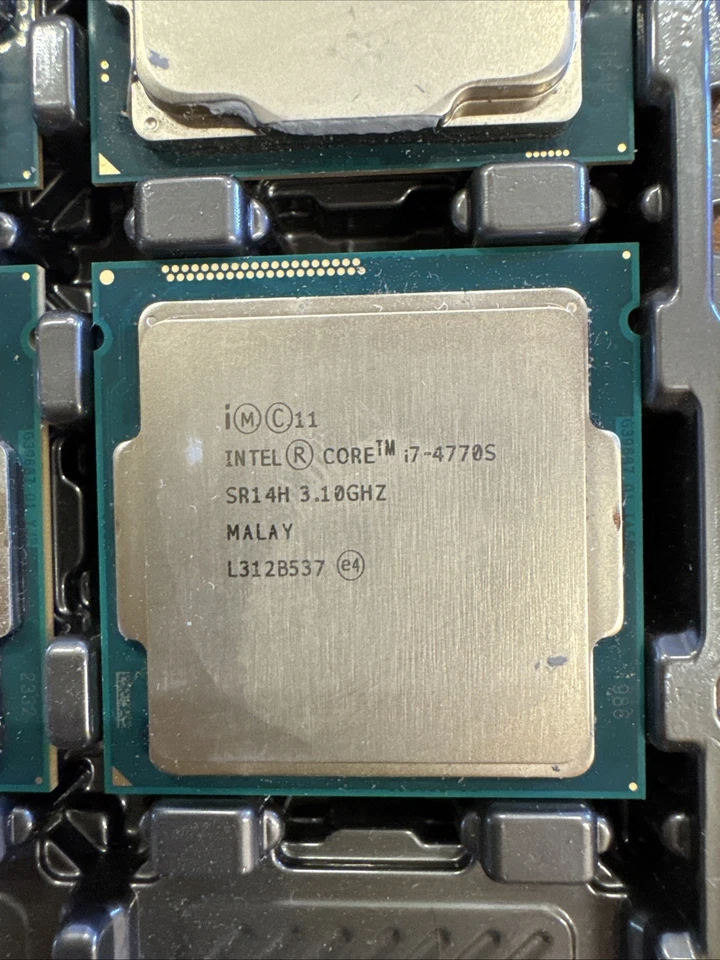Lote de 6 procesadores CPU Intel *no probados* Bin8 Foto 4 de 4