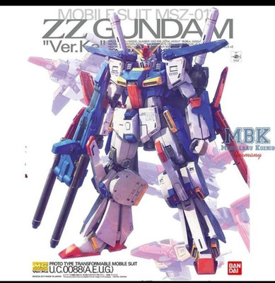 Bandai Gundam Master Grade ZZ Gundam Ver.Ka 1:100 Bausatz bemalt Anime