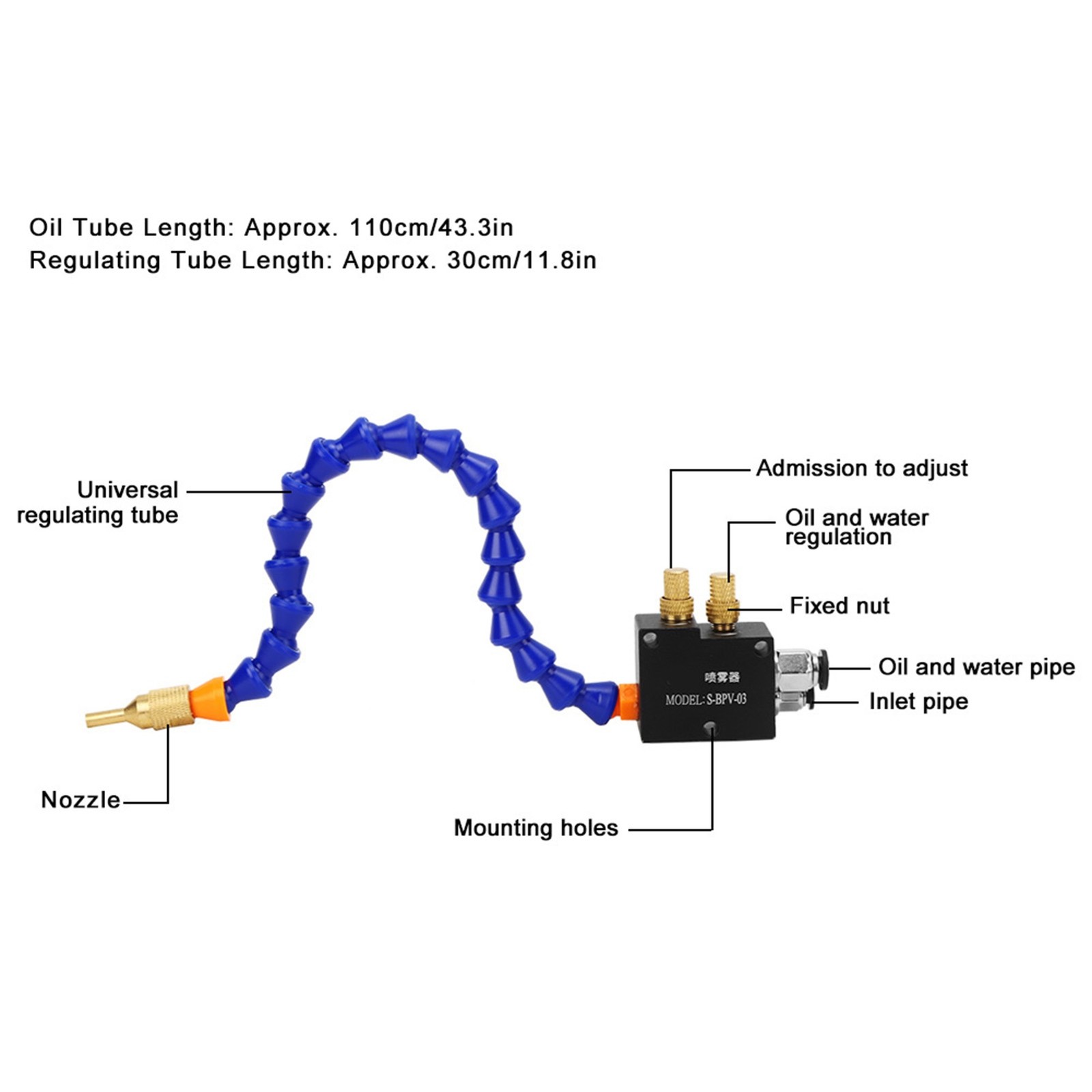 Coolant Lubricant Sprayer Spray System For CNC Lathe Milling Machine Kit Drill
