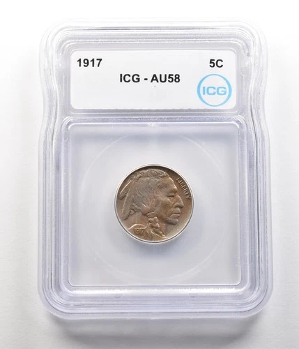 1917 Indian Head Buffalo Nickel AU58 ICG *6770