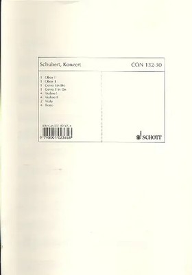 Joseph Schubert | Concerto C Major (1989) | Stimmensatz | Schott Music