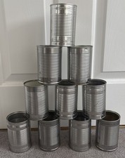 10 x Empty Tins Cans Arts & Crafts, Planters, Weddings, Tin Can Alley