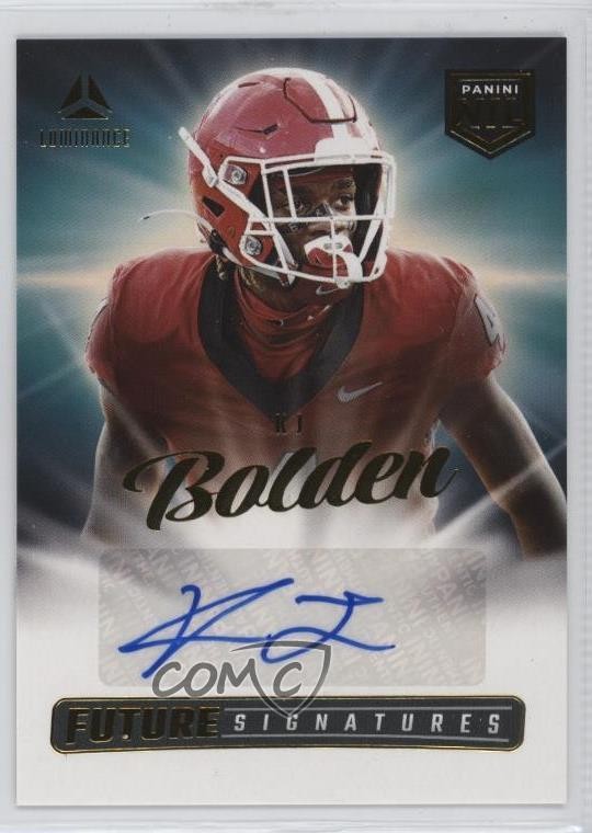 2025 Panini Luminance Future Signatures NIL KJ Bolden #NIL-KBN Auto 9cf