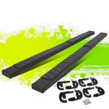 5" Flat Side Step Bar Running Board for Ford F-150 Extended Cab 04-14  Black