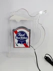 Vintage Pabst Blue Ribbon PBR Plastic Stein Light Up Beer Sign 15” X 11”