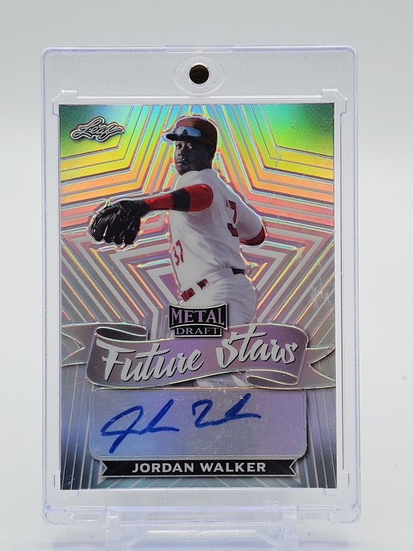 JORDAN WALKER 2021 LEAF METAL DRAFT FUTURE STARS ROOKIE AUTO #FS-JW1 Q7420