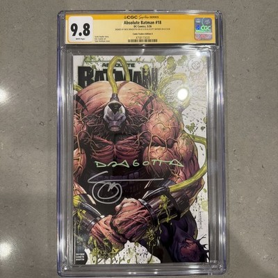 Absolute Batman #18 Tyler Kirkham Trade CGC SS 9.8 Signed Nick Dragotta & Snyder