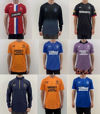 Lot of 9 Jerseys Rangers 2019/2023 2008 Castore Jersey Soccer Football Mens