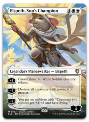 Elspeth, Sun's Champion (Borderless) - Commander: Bloomburrow