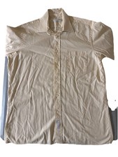 Christian Dior Chemises Long Sleeve Button Shirt White Men  s Size 16 34-35