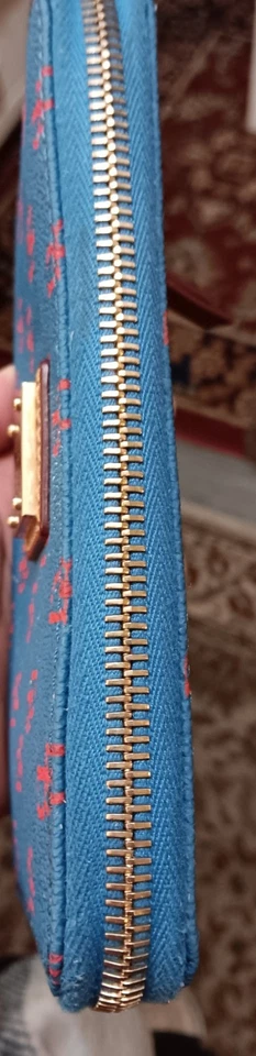 Dooney & Bourke Gretta Medium Zip Around Wallet Clutch Navy Color - Image 4 of 4