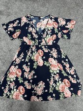 Shein Women's Floral Summer Dress Size 0XL Uk 16