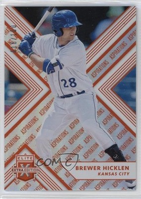 2018 Panini Elite Extra Edition Aspirations Orange /100 Brewer Hicklen #156 0d8