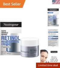 Rapid Wrinkle Repair Retinol Cream - Anti-Aging Face Neck Moisturizer 1.7 oz
