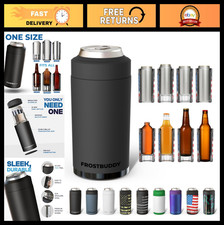 Universal Can Cooler for 12  16 oz Bottles - Insulated Double-Walled Stainless