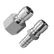 1/2" Stainless Steel Quick Disconnect Set for Beer Brewing Barb FPT Male