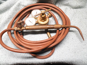 Gas Welding AirCo 80 Torch Harris 425-125A Regulator and 25' Hose Untested