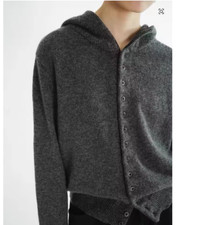 Women s Autumn Winter Hooded Cardigan 100 Cashmere Thick Knitted Jacket