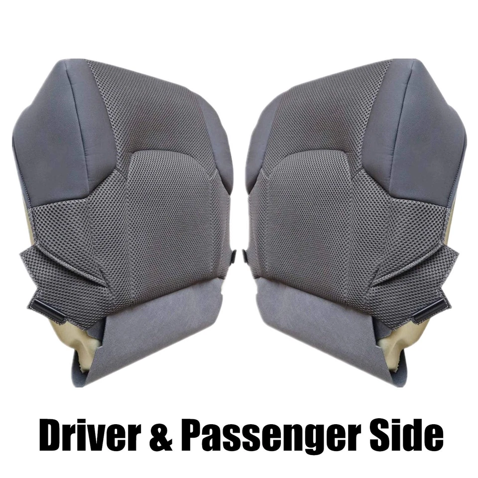 Cubierta de asiento inferior de tela gris para conductor y pasajero para Nissan Frontier 2005-2019 Foto 4 de 4