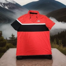 Hackberry Creek Logo Red Nike Golf Lightweight Polo Shirt Mens XL