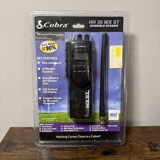 NEW Cobra HH38WXST 4-Watt 40-Channel Sound Tracker Handheld CB Radio, Weather 