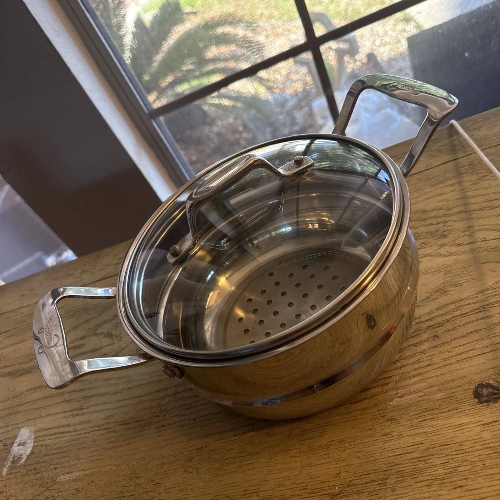 Emeril Stainless Steel Strainer Drain Pot Insert Steamer 8”
Opens in a new window or tab