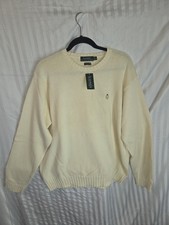 Mens Ralph Lauren Knitted Sweater Size L 100 Cotton NWT
