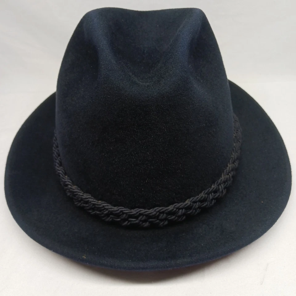 Винтажная шляпа Stetson The Sovereign D4200 Charger размер 7 1/4 темно-синяя - Изображение 4 из 4