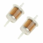 Universal Petrol Inline Fuel Filter LARGE Car Part Fit 6 mm and 8 mm Pipes qty 2