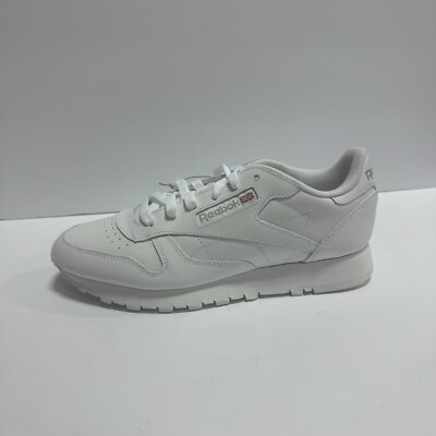 Reebok Womens Classic Leather Sneaker White Size M