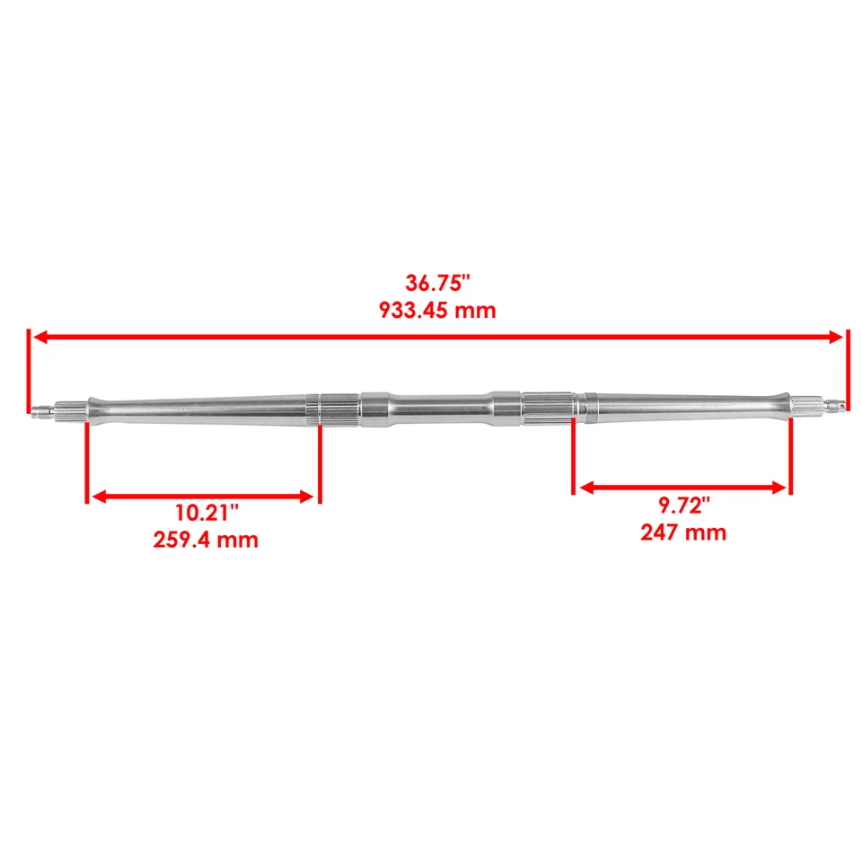 Rear Axle Shaft for Yamaha YFZ450 YFZ450V 2007 2008 2009 2012 2013 - Image 2 of 4