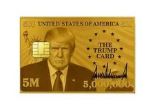 TRUMP Gold Card Skin 2 Pack MAGA Debit Credit Card Decal Large Chip Sticker