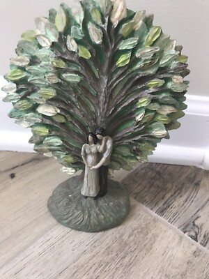 Pregnant Couple In Front Of Tree Of Life Figurine Decor