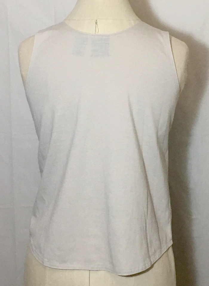 Women’s Erika Petite Beige Casual Tank Cotton Blend Size Petite Small - Image 3 of 4