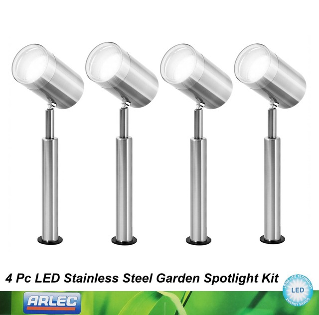 Arlec 12v Led Stainless Steel Spotlight 4 Pack For Sale Online Ebay