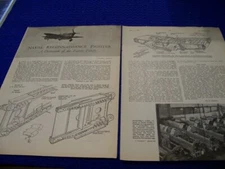 1945 FAIREY FIREFLY F. MK.1 "RECON FIGHTER" 2-PAGE CUTAWAY/PROFILES (310KK)
